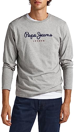 Pepe Jeans Eggo Long N, Camiseta para Hombre, Gris (Grey Marl), L