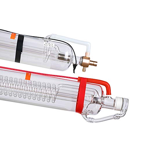 Cloudray Tubo de CO2 Lámpara de tubo 80W 90W Tubo de vidrio para grabador de CO2 y cortador Longitud de la máquina 1250mm Dia.80mm (Stock de la UE) SIN IVA