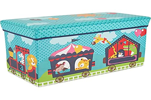Bieco Caja de almacenaje infantil | baúl organizador para guardar juguetes.