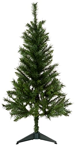 Amazon Basics - Árbol de Navidad artificial, 170 ramas con soporte de plástico, 120 cm de alto