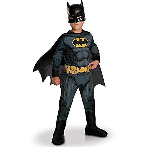 RUBIE'S Oficial Talla L 7 – 8 años, Color Disfraz de Batman-clásico, 7-8 ans-117 à 128 cm (Rubies I-630856L)
