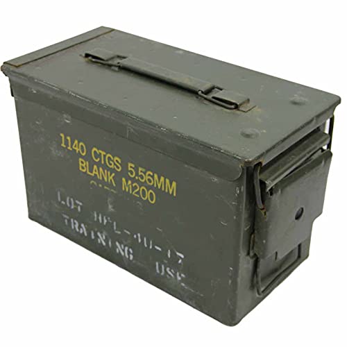 A. Blöchl Texto Original en la Caja de municiones usadas Ejército de los E.E.U.U. para 300 Calibre De Los Cartuchos 7,62 Caja de Metal Caja Mun Contenedor Metallbox