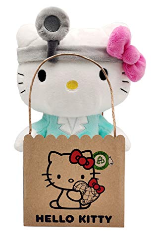 Joy Toy 20613 Hello Kitty Doctor Eco Plush - Peluche (24 cm), Multicolor