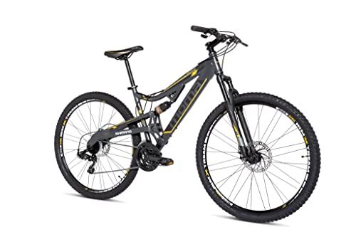 Moma Bikes Bicicleta Montaña Equinox5.0 29', Aluminio, SHIMANO 24v, Doble Freno Disco, Doble Suspensión (Varias Tallas)