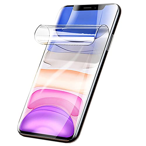 Iiseon Filtro de Premium hidrogel para iPhone 11 Pro MAX, Protector de Pantalla, 2 Unidades Suave Película Protectora [Transparente] [Alta sensibilidad] (Película no templada)