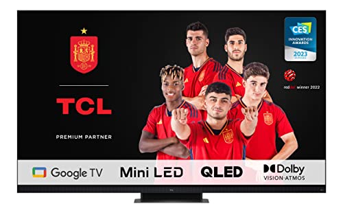 TCL 65C935 QLED Mini LED - Smart TV 65' con 4K Ultra HD, Google TV con Sonido Onkyo, 144Hz Motion Clarity, Google Assistant Incorporado & Compatible con Alexa
