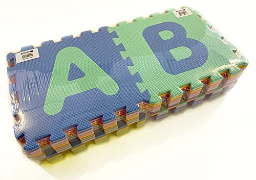 Mugar- Suelo Puzzle Fabricado en EVA con Letras Encajables- Estera Protectora Puzzle de Colores con Alfabeto (Pack Letras)