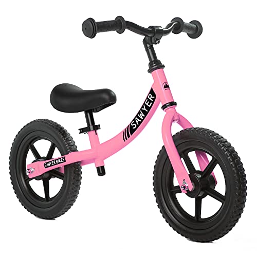 Sawyer Bikes - Bicicleta Sin Pedales Ultraligera - Niños 2, 3, 4 y 5 años (Rosa)