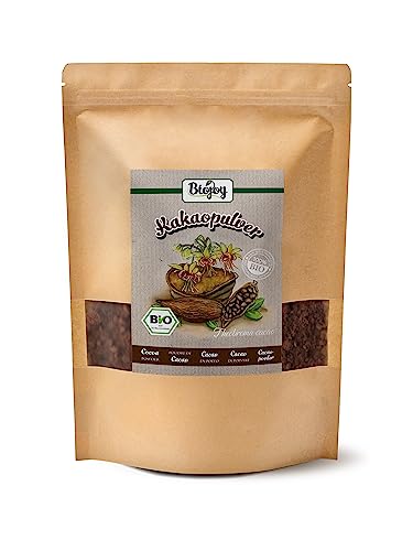Biojoy Cacao puro en polvo BIO (1 kg), Polvo de Cacao sin azucar (Theobroma Cacao)