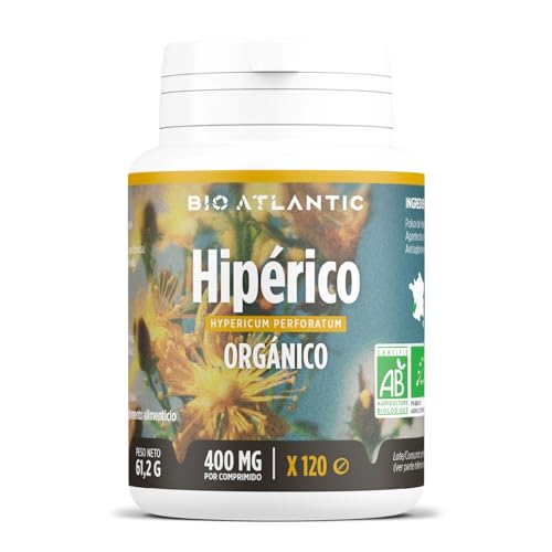 Hipérico (Hierba de San Juan) Orgánico - 400 mg - 120 comprimidos