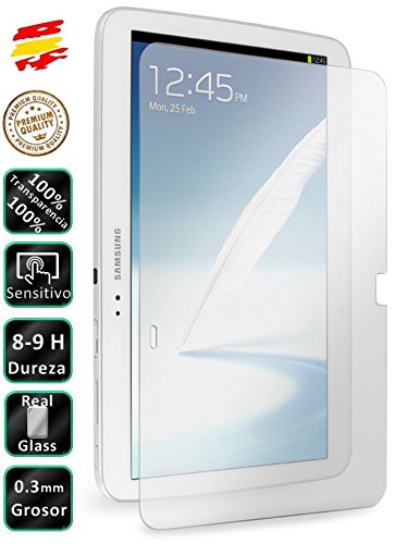 Movilrey Protector para Samsung Galaxy Tab 3 10.1 P5200 Cristal Templado de Pantalla Vidrio 9H para Tablet