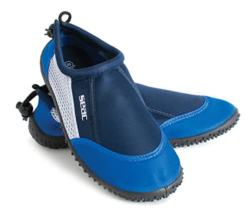Seac Reef, Zapatillas antideslizantes para adultos y niños, Secado rápido, Zapatos para el mar, la playa y la piscina, 33 EU, Azul