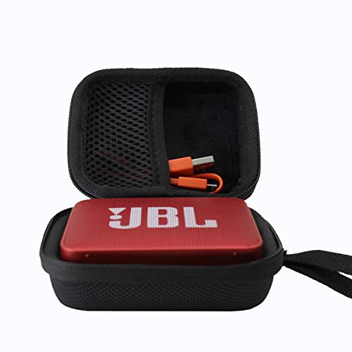Duro Estuche Viajes Funda Bolso para JBL GO/JBL Go 2 Altavoz inalámbrico con Bluetooth by ESCOCO (Negro)
