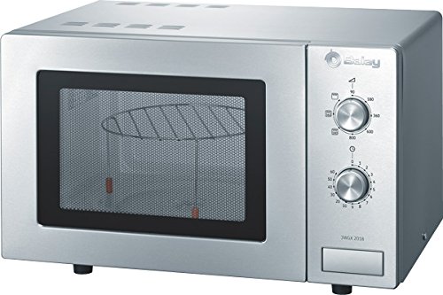 Balay 3WGX2018 - Microondas con grill, 800 W / 1000 W, 17 L, color gris