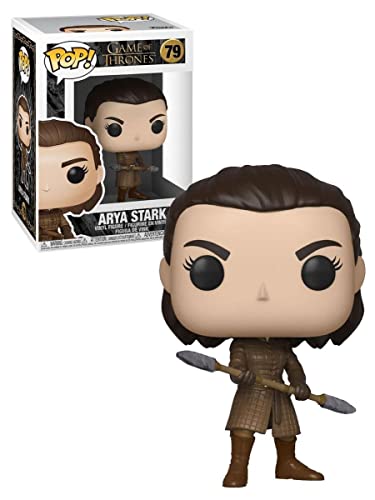 Funko POP! TV: GoT - Arya Stark Con Two Headed Spear - Game Of Thrones - Figuras Miniaturas Coleccionables Para Exhibición - Idea De Regalo - Mercancía Oficial - Juguetes Para Niños Y Adultos