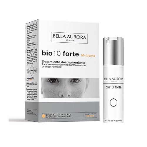 BELLA AURORA - BIO 10 Forte M-Lasma 30 ml, Tratamiento Despigmentante Intensivo, Crema Antimanchas, para Todo Tipo de Piel, Manchas Oscuras Hormonales, Tecnología B-CORE222