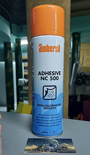 1 Spray Adhesivo AMBERSIL (Pegamento Especial para AUTO-TECHOS y PUERTAS) (1 Spray Adhesivo/Ambersil 500ml)