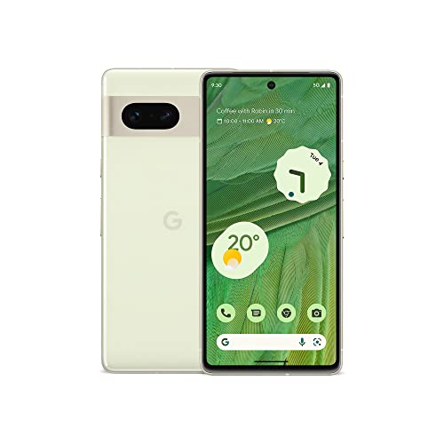 Google Pixel 7: smartphone 5G Android liberado con objetivo gran angular y batería de 24 horas de duración, 128GB, de color verde lima