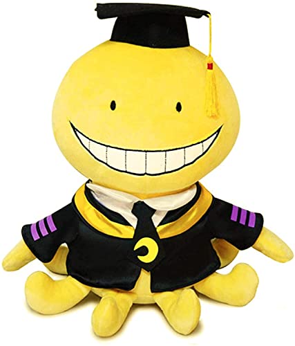Juguete de peluche para el aula, pulpo divertido Koro Sensei, muñeca de peluche Plushie para aficionados al anime niños (tipo 1, 30 cm)