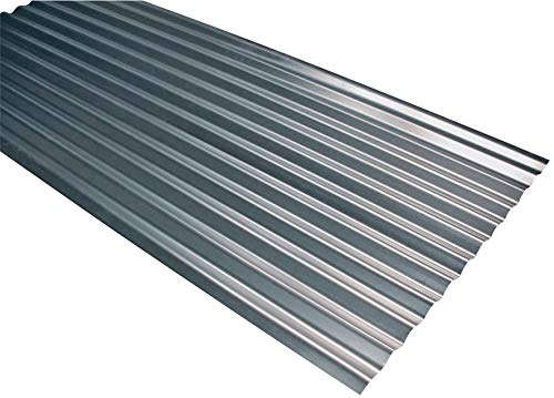Chapa galvanizada ondulada de hoja 200 x 90 cm – Grosor 0,25 mm cubierta