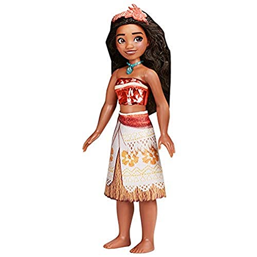 Muñeca de Vaiana Royal Shimmer Disney Princess, Conjuntos de Moda y Accesorios, Juguete para niños a Partir de 3 años