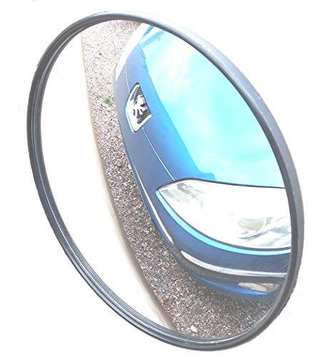 SNS SAFETY LTD Convexo espejo tráfico, de diámetro 22 cm, para la seguridad vial y la seguridad tienda, con soporte de pared ajustable