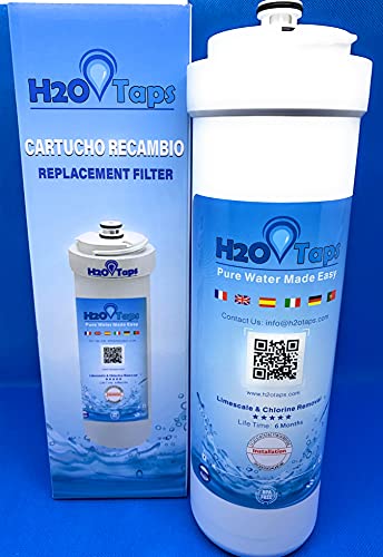 H2O Taps - Cartucho de Recambio para sistema de filtración por debajo del fregadero