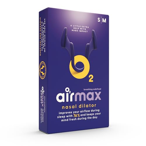 Airmax® - Dilatador nasal contra la congestión y los ronquidos. - Incluye tamaño pequeño y medio - Dispositivo médico recomendado por los médicos …