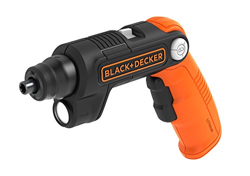 BLACK+DECKER BDCSFL20C Atornillador con Batería de Litio 5 NM 180 RPM con linterna LED 35 lúmenes incluye 2 puntas y Cargador 3.6 V