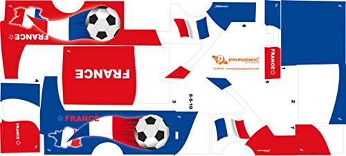 Stickers Adhesivos de Playmyplanet Fútbol Francia Compatibles con Playmobil Bus 5106, 5025, 4419, 5603 Y 3169