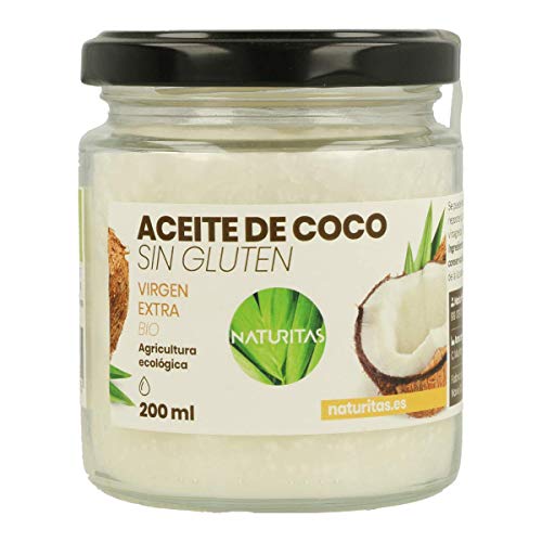 Aceite de Coco Sin Gluten Bio 200 ml Naturitas | Sin Gluten | Sin olor | Ideal para todo tipo de uso