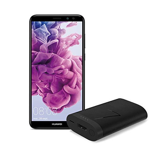 Huawei Mate 10 Lite - Pack de Power Bank (6700mAh) y smartphone de 5.9' (Kirin 659, 4GB RAM, 64GB memoria, cámara de 16 MP, Android 8.0) Negro [Versión ES/PT, Exclusivo Amazon]