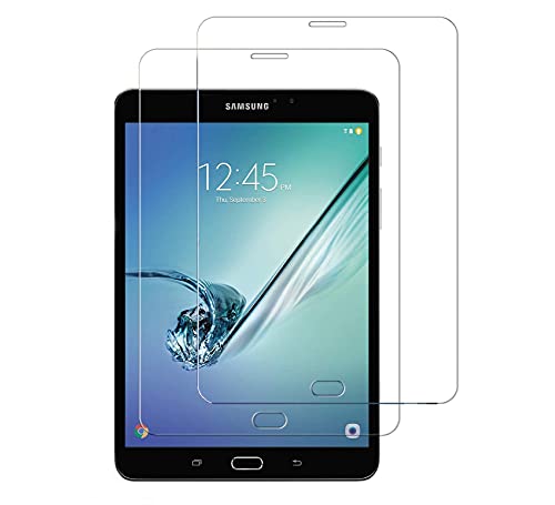 WEOFUN 2 Unidades Cristal Templado Compatible con Samsung Galaxy Tab S2 8 pulgadas [0.33mm, 9H, Alta Definición]