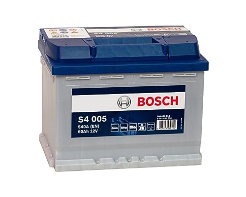 Bosch S4005 Batería de coche 60A/h 540A tecnología de plomo-ácido para vehículos sin sistema Start y Stop, 242x175x190