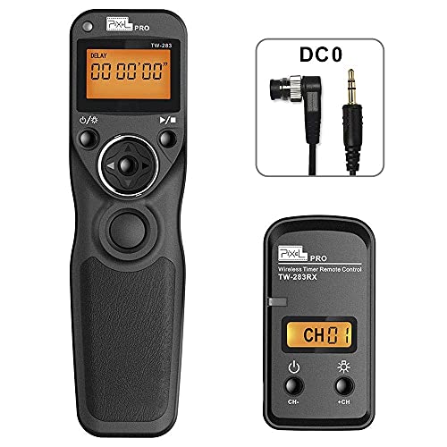 Pixel TW-283 DC0 Mandos a distancia Disparador Inalámbrico de Control Remoto Cable disparador para Nikon Digital Cámara D810, D800, D800E, D40s, D810A, D1X, D2H, D3X,D1, D2, D3
