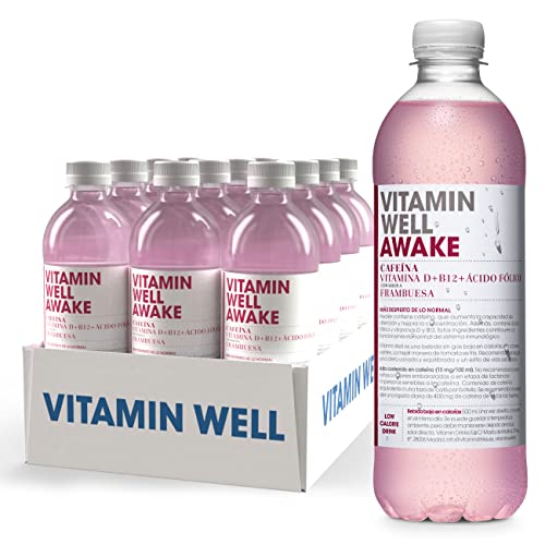 VITAMIN WELL AWAKE 12 Botellas x 500ml Una alternativa moderna, más sana y refrescante que los refrescos y zumos azucarados