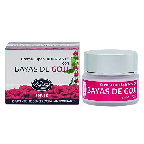Nurana Crema Super-Hidratante con extracto de Bayas de Goji 50ml. Hidratante, Regeneradora y Antioxidante.