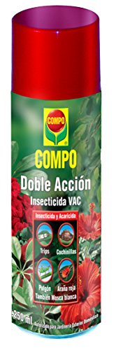 COMPO Aerosol Doble Acción, Insecticida y acaricida, Para jardinería exterior doméstica, 250 ml, Multicolor