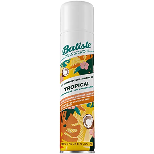 Batiste Tropical Coconut Exotic Dry Shampoo Champú (Ad1161), Incoloro, Aromatic, 200 Mililitros