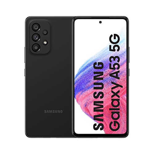 Samsung Galaxy A53 5G (256 GB) Negro - Teléfono Móvil con Pantalla de 6,5'', Smartphone Android de 8 GB de RAM, Memoria Interna Ampliable, Batería de 5000 mAh y Carga Super Rápida (Versión ES)
