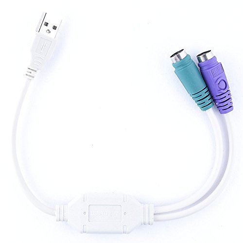 Cable Adaptador USB 2.0 A Doble PS/2 para Teclado y ratón