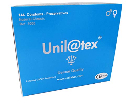 Preservativos Naturales Sin fragancia 144 Unidades Unilatex