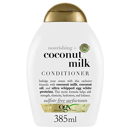 OGX Acondicionador de leche de coco para cabello seco y dañado, 385 ml