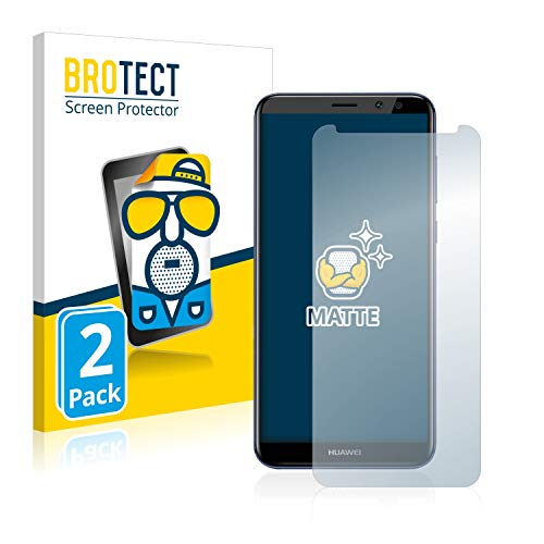 BROTECT Protector Pantalla Anti-Reflejos Compatible con Huawei Mate 10 Lite (2 Unidades) Película Mate Anti-Huellas