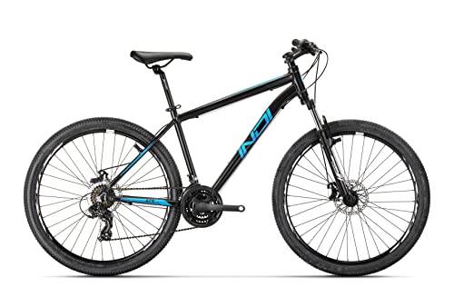 Conor Indi 27 18 AZ Bicicleta, Adultos Unisex, Negro/Azul, 27.5''