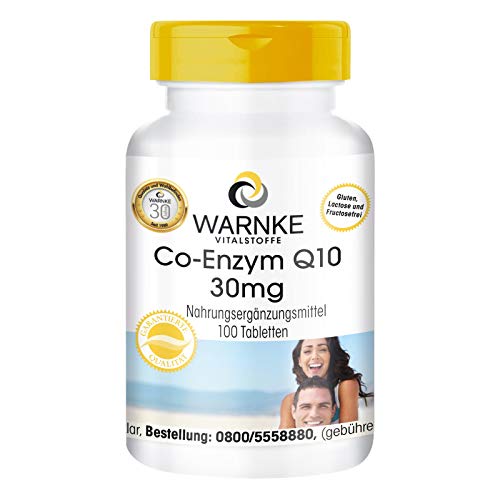 Coenzima Q10 30mg – Vegana – 100 comprimidos
