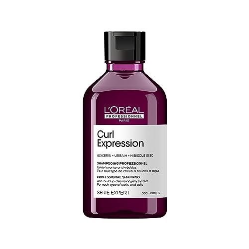 L’Oréal Professionnel | Champú En Gel Anti-Acumulación, Para Cualquier Tipo De Rizos & Ondas, Curl Expression, SERIE EXPERT, 300 ml