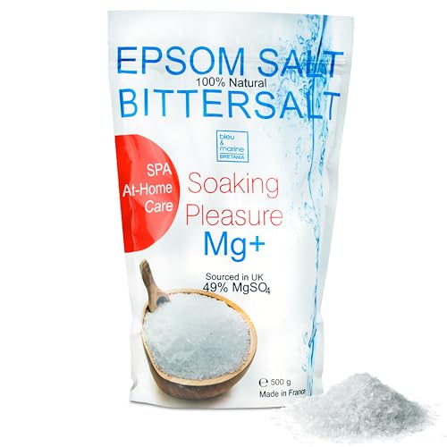 Epsom Salt Sales de Baño, Recarga la Piel con Magnesio Natural | Exfoliante Facial y Corporal | Detox y Recuperación de Vitalidad 500 g
