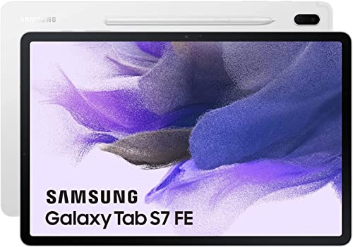 SAMSUNG Galaxy Tab S7 FE - Tablet de 12.4' (WiFi, RAM de 6GB, Almacenamiento de 128GB, Android) - Color Plata [Versión española]