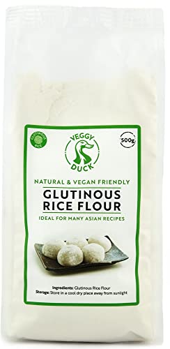 Veggy Duck - Harina de Arroz Glutinoso (500g) | Ideal para muchas Recetas Asiáticas